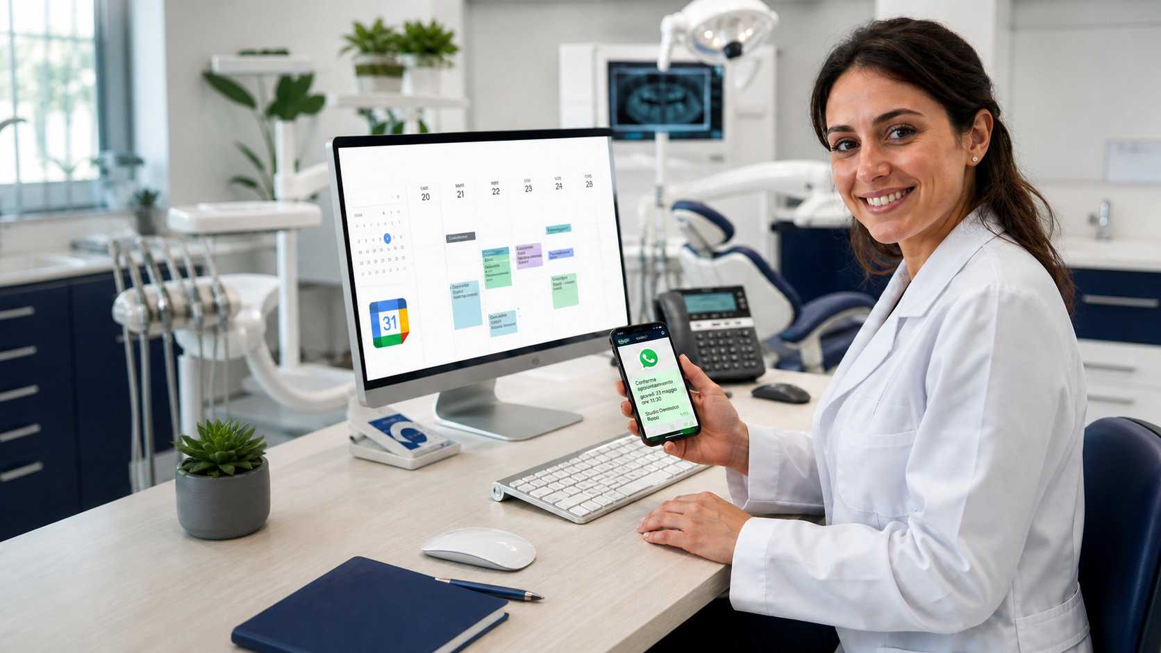 GARC: gestione degli appuntamenti con Google Calendar e conferme WhatsApp in uno studio dentistico