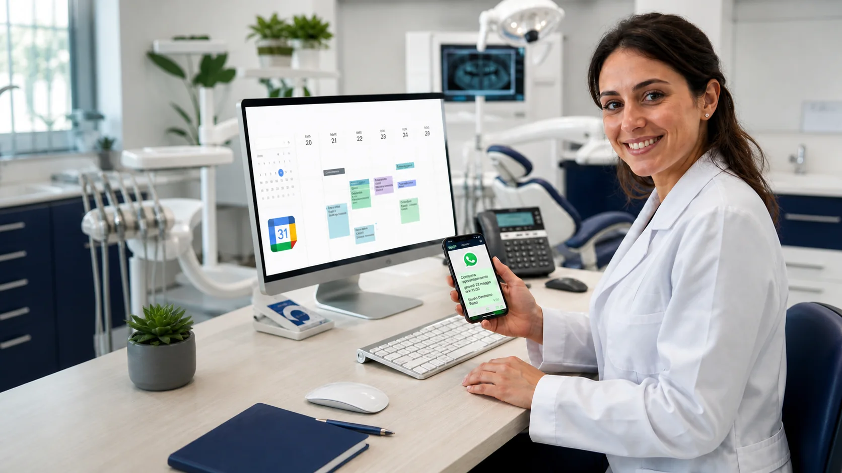 GARC: gestione degli appuntamenti con Google Calendar e conferme WhatsApp in uno studio dentistico